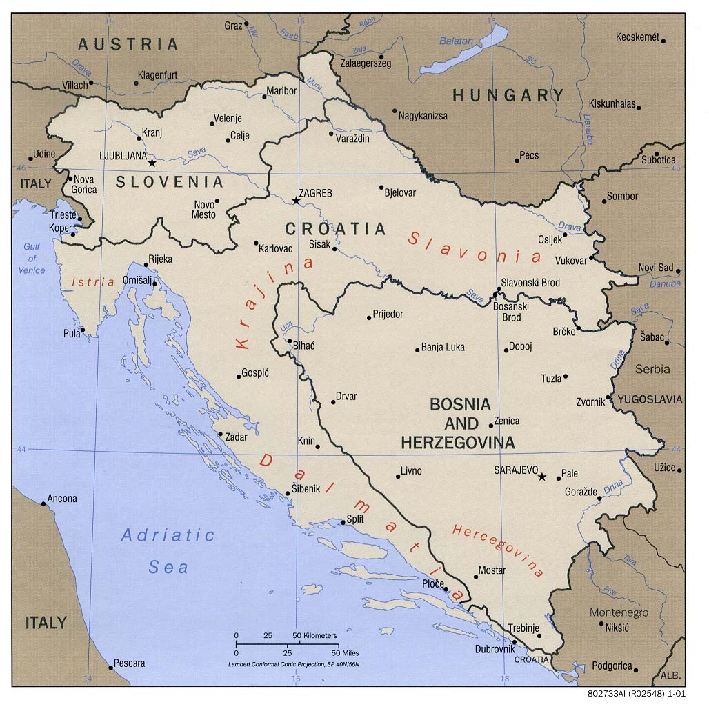Map of the Balkans