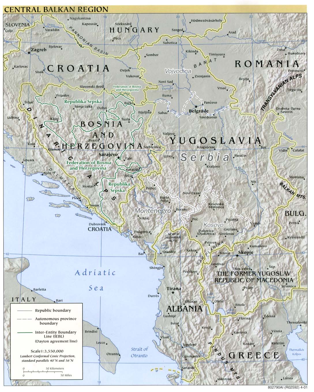 Balkan Reference Map