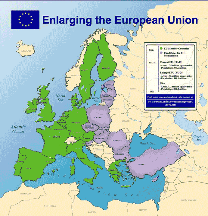 Map of EU Enlargement