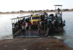 Ferry landing on the Niger River