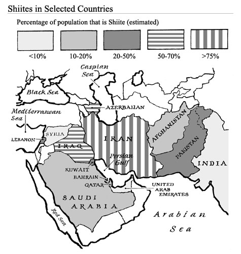 Shiites in Selected Countries