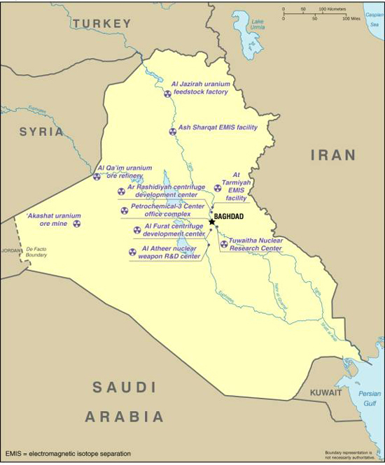 Iraq Declared Nuclear Facilities (2002)