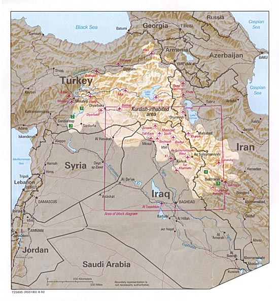 Kurdish Inhabited Lands (1992)